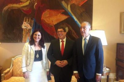 Presidente de Portugal recibe al Canciller cubano