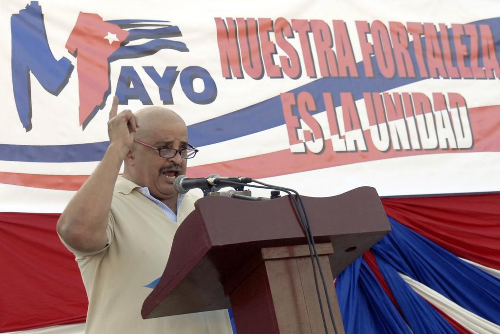 Luis Manuel Castanedo Smith, máximo dirigente sindical en La Habana, significó que este Primero de Mayo está dedicado a los jóvenes cubanos Foto: Heriberto González Brito