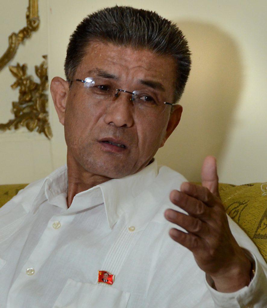 Pak Chong Yul, embajador de la RPDC en Cuba. Foto: Joaquín Hernández Mena