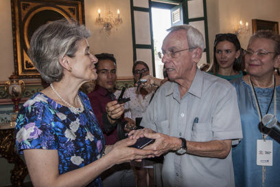 Visita directora general de la UNESCO centro histórico habanero