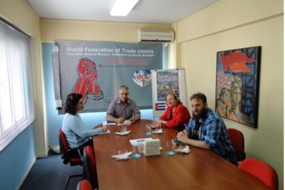 Recibe George Mavrikos a diplomática cubana