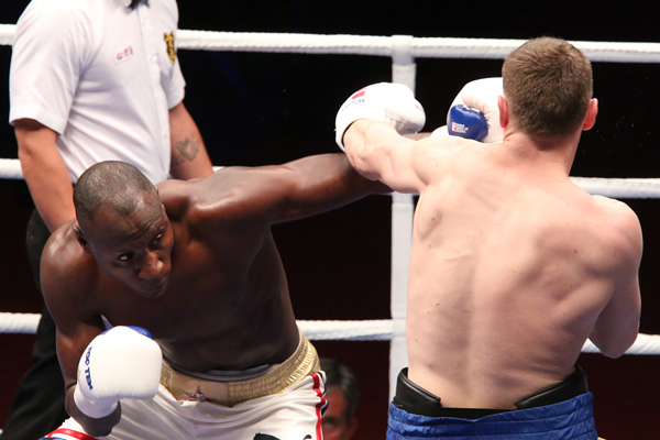Erislandi Savón selló la presentación de Cuba en tierra uzbeca. Foto: Armando Hernández