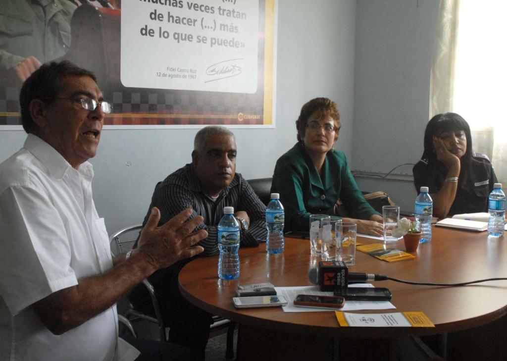 Conferencia de prensa. Foto: Agustín Borrego Torres