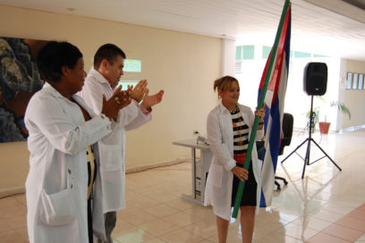 Abanderan delegación de Cienfuegos a Conferencia del Sindicato de la Salud