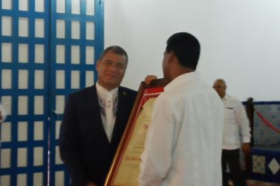 Reconocen a Correa como Hijo Ilustre de la ciudad de Santiago (+ Fotos)