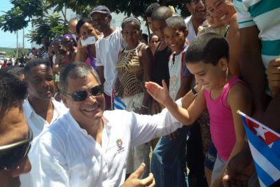 Intensa y fructífera presencia de Rafael Correa en Santiago de Cuba