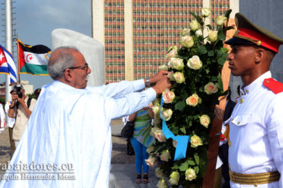 Presidente de la RASD rinde honores a José Martí (+ Fotos)