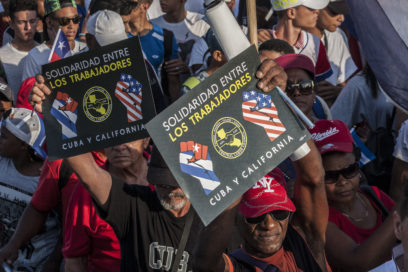 Estadounidenses con Cuba este Primero de Mayo