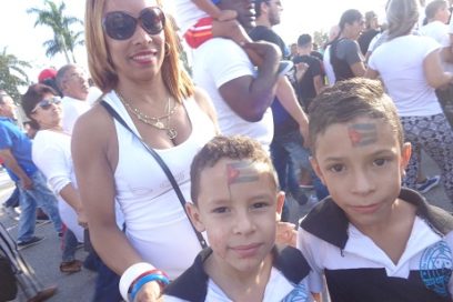 Desfiló la familia