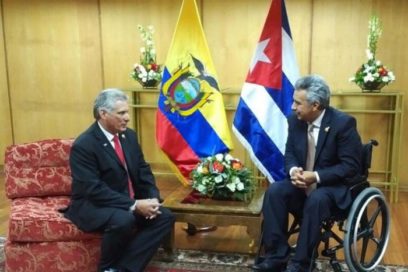 Participó Díaz-Canel en ceremonia de investidura de Lenín Moreno