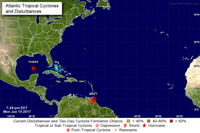 Se forma la tormenta tropical Bret