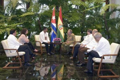 Raúl receives Bolivian Foreign Minister