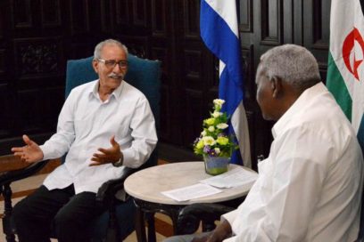 Presidente saharaui califica a Cuba como ejemplo de resistencia