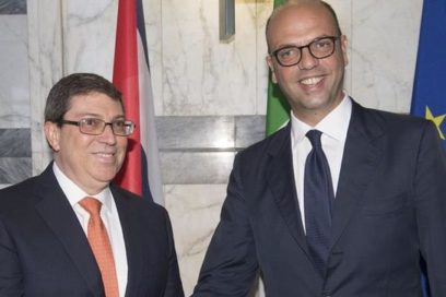 Sostienen conversaciones oficiales Cancilleres de Cuba e Italia