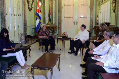 Canciller cubano recibió a Experta Independiente de la ONU