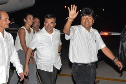 Llegó a Cuba el presidente Evo Morales para visita de trabajo