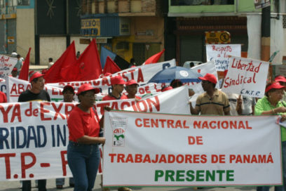 Trabajadores panameños contra el bloqueo a Cuba
