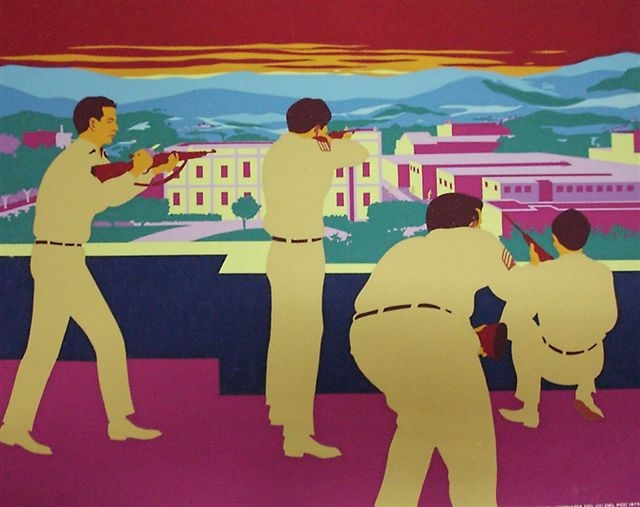 Un grupo de hombres dentro de los que se encontraba Raúl Castro tomó el Palacio de Justicia.