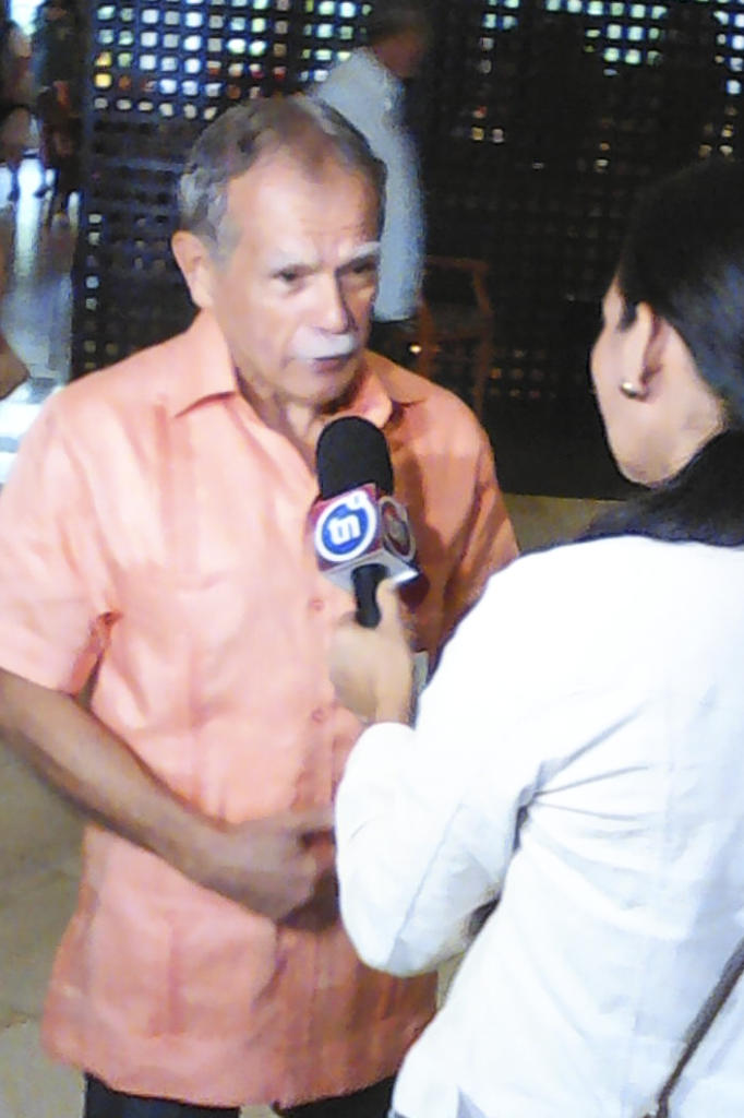 Su presencia en Managua generó gran interés de la prensa nacional e internacional.