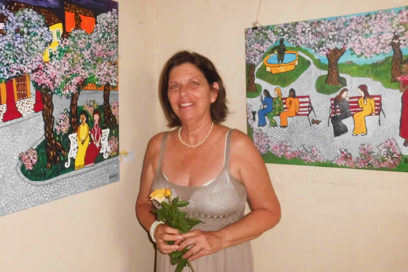 Susana, la pintora que dibuja a Santa Clara