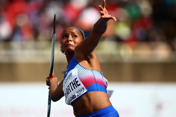 Marisleisys Duarthe, campeona mundial de jabalina en categoría cadete. Foto: Getty Images