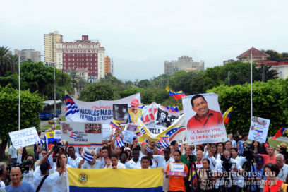 Marchan en Cuba en respaldo al Gobierno y pueblo venezolanos