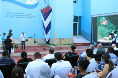 Fidel y el Complejo de Piscinas Baraguá