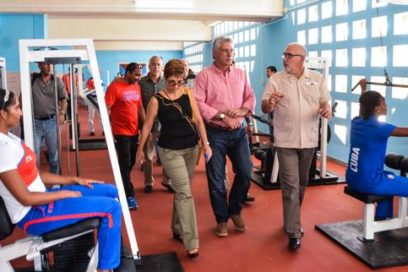 Inauguró Díaz-Canel gimnasio de boxeo