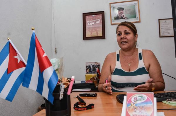 Betty Oria González, miembro del Secretariado Nacional de los Comité de Defensa de la Revolución. Foto: Marcelino Vázquez Hernández