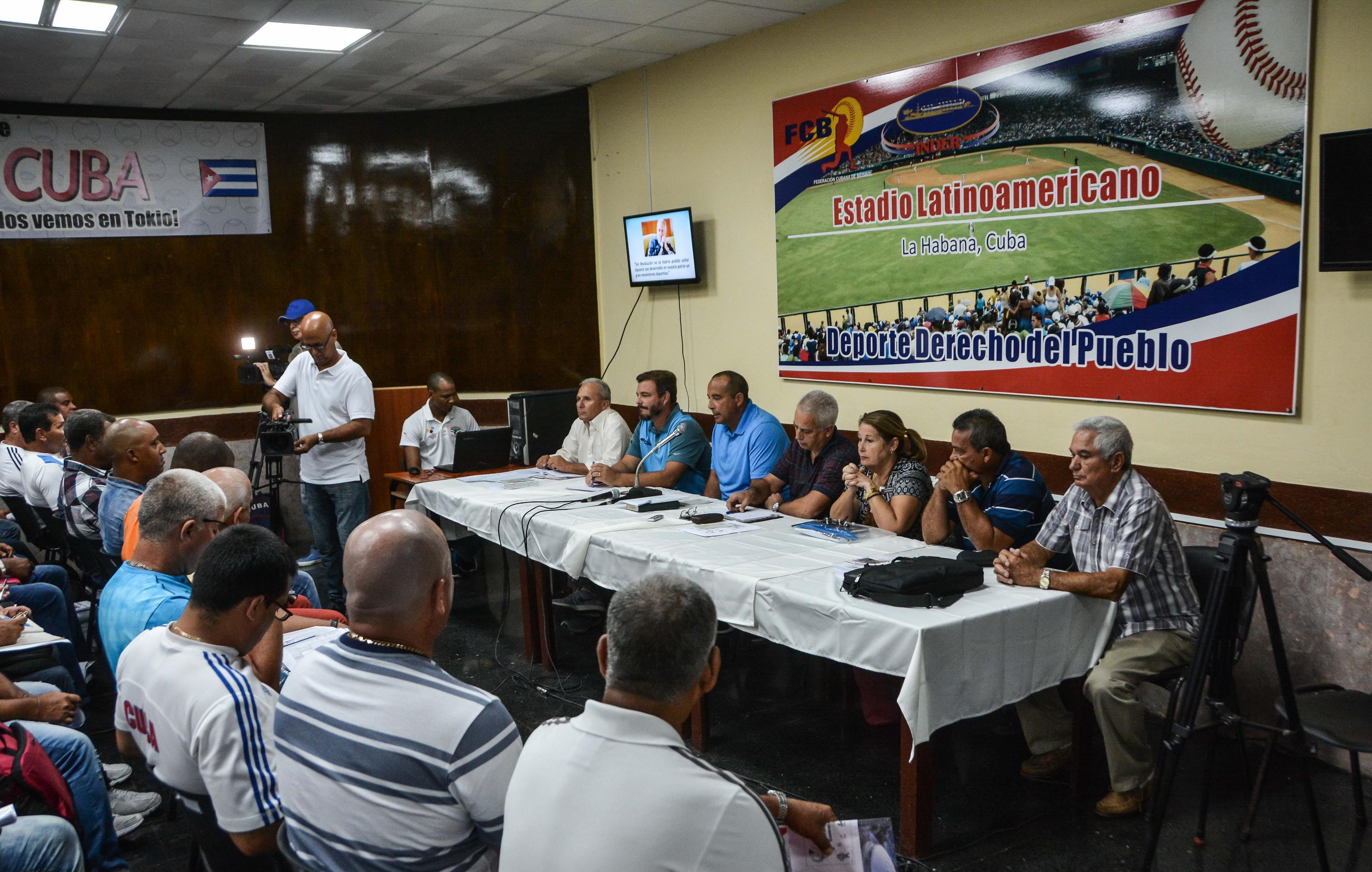 Congresillo Técnico de la LVII Serie Nacional de Béisbol, en el Estadio Latinoamericano.. ACN FOTO/Marcelino VÁZQUEZ