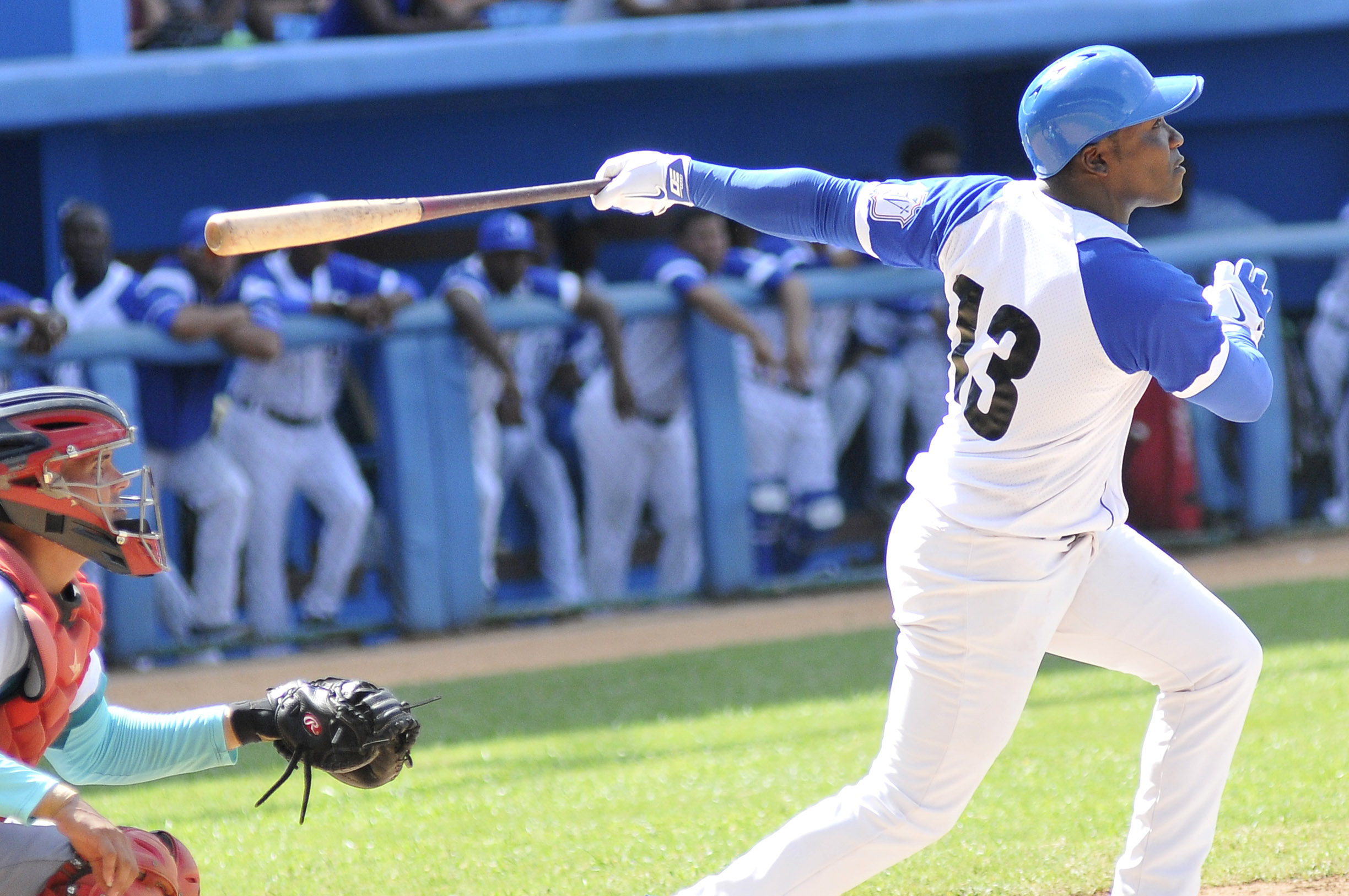 Primer Juego entre Industriales e Isla de la Juventud en el estadio Latinoamericano. Foto: José R. Rodríguez Robleda.