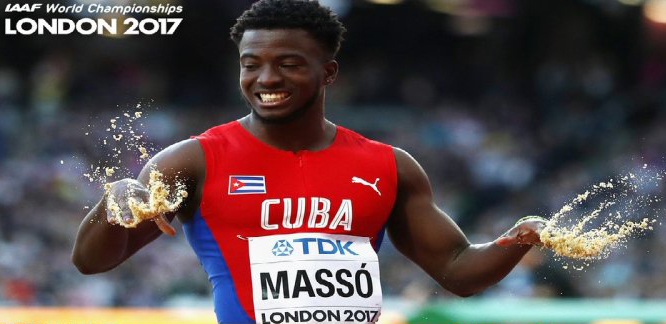 Maykel Massó tras su honroso quinto lugar mundial. Foto: Patrick Smith