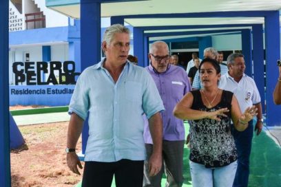 Presencia Díaz-Canel inauguración de residencia para atletas