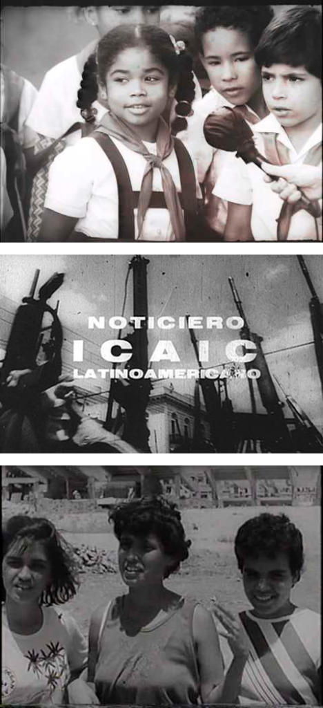 Fotogramas del Noticiero Icaic Latinoamericano.