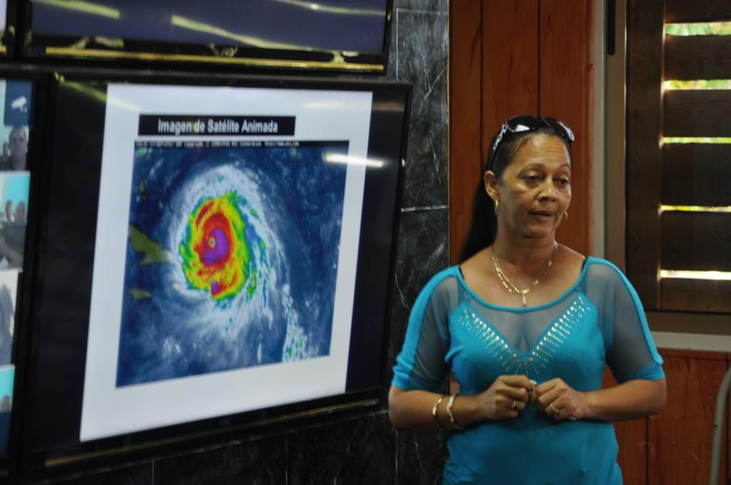 Especialista del Centro Provincial de Meteorología advirtió estar alertas ante giro del meteoro hacia la Florida.