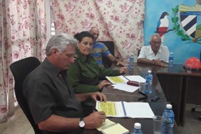 Visita Díaz-Canel termoeléctrica Antonio Guiteras