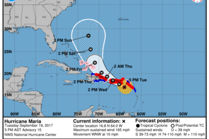 Defensa Civil de Cuba emite alerta temprana por huracán María