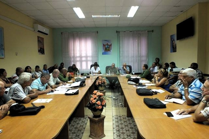 Consejo de Defensa Provincial en Camagüey.