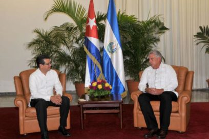 Recibió Díaz-Canel al Canciller de El Salvador