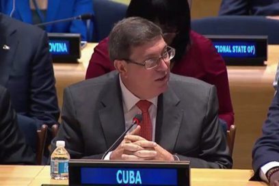 Canciller cubano arriba a Nueva York para votación en ONU contra el bloqueo