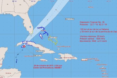 Aviso de ciclón tropical No. 2.