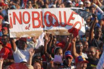 Cuban workers condemn U.S. blockade of Cuba