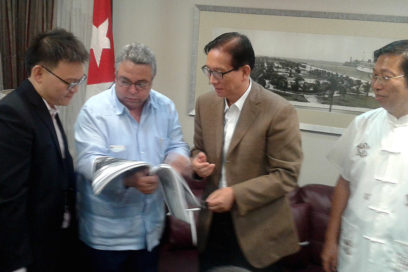 En Cuba máximo dirigente sindical chino