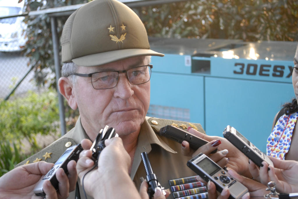 General de División Onelio Mariano Aguilera, jefe del Ejército Occidental. Foto: Agustín Borrego Torres
