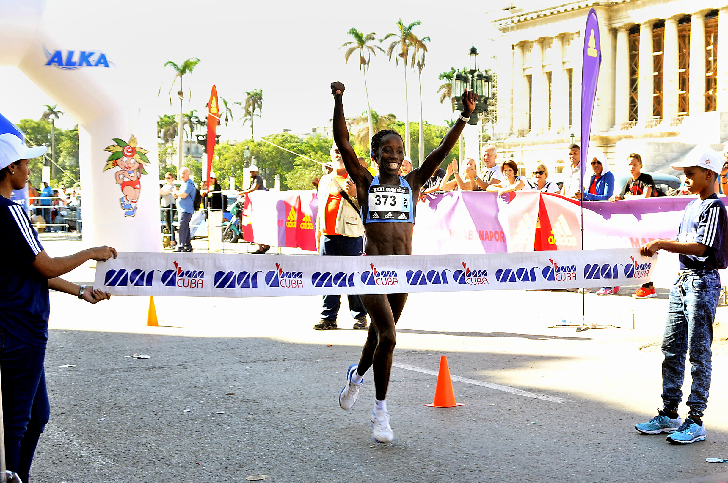Yudileyvis Castillo se impuso por vez primera en la maratón de Marabana. Foto: José Raúl Rodríguez Robleda