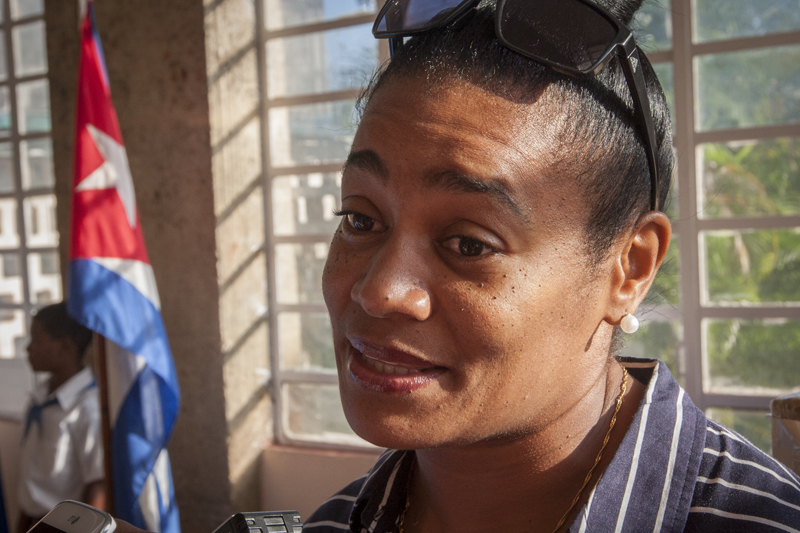 Hoy es un día muy importante para todos los cubanos, aseveró la exatleta Yipsi Moreno. Foto: René Pérez Massola