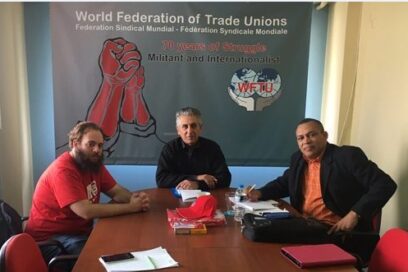 Solidaridad entre sindicalistas griegos y cubanos
