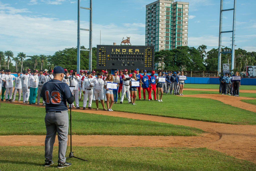 La inauguración de los juegos se desarrolló en el estadio Cándido González. Foto: Leandro Armando Pérez Pérez