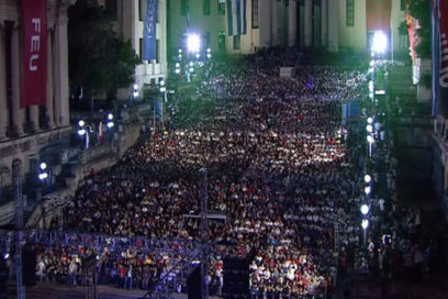 Los jóvenes con Fidel