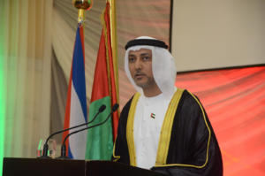 Sr. Excmo. Sr. Bader Almatrooshi, embajador de Emiratos Árabes Unidos, (EAU)